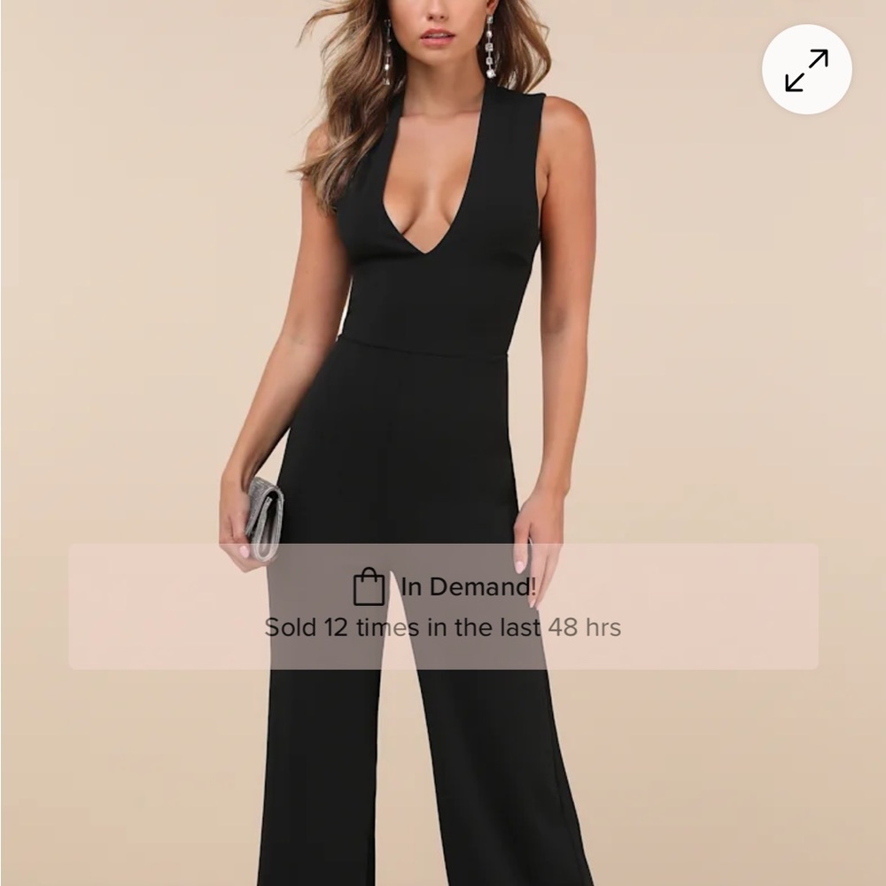 Elegant Black Sleeveless Jumpsuit